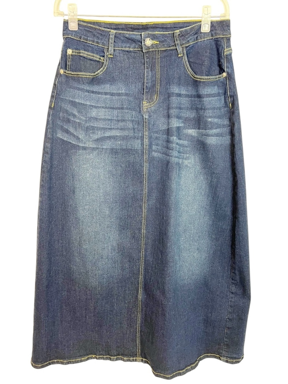 JEANS DARK DENIM STRETCH JEAN SKIRT  WOMENS SZ 12